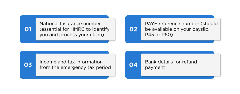 0T tax code refund claim requirements