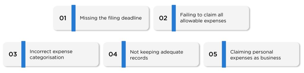 Common UK tax filing mistakes list
