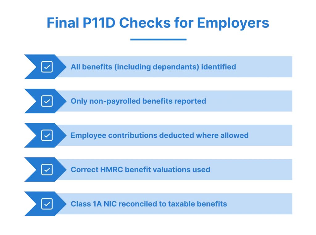 P11D Employer Checklist