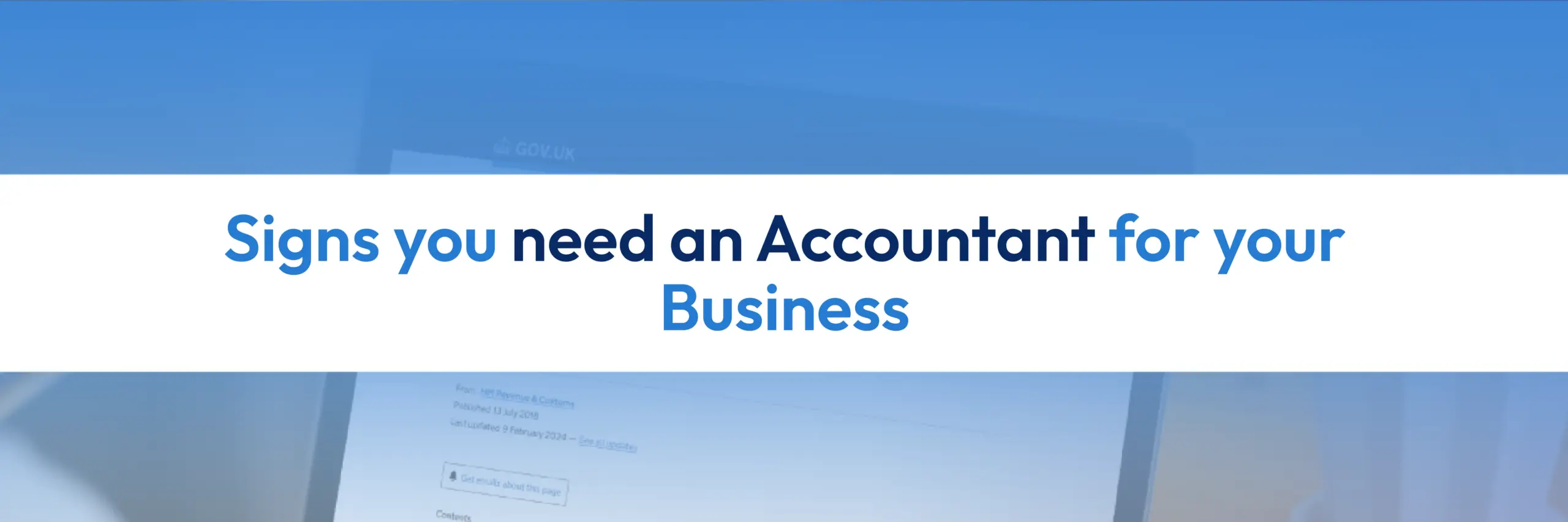 signs you need an accountant for your business