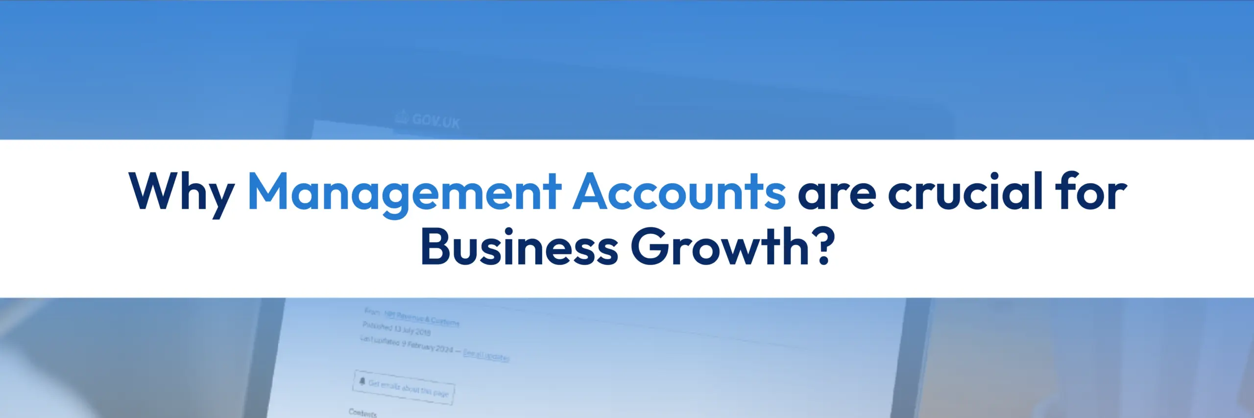 Importance of Management Accounts for Business Growth